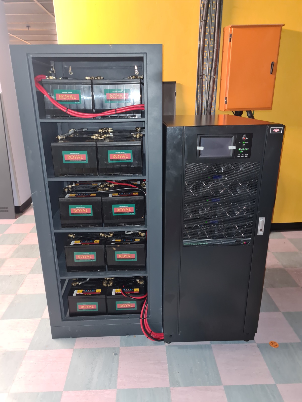 Commercial UPS and battery backup installation